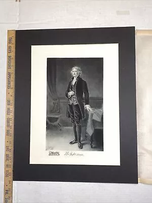 Thomas Jefferson Signed 1907 White House Gallery Portrait LARGE 1901 Print • $50
