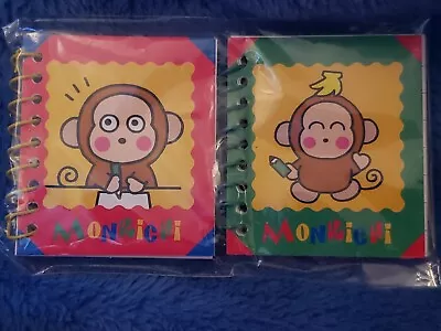 NEW & SEALED 1997 MONKICHI Vintage SANRIO Set Of 2 Mini Spiral Journal Notebooks • $49.99