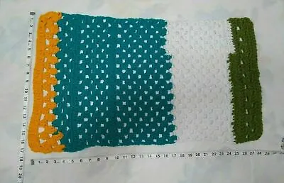 Miami Dolphins Colors Crochet Baby Cover/Nursing 18 X 28 Blanket Afghan  • $9.49