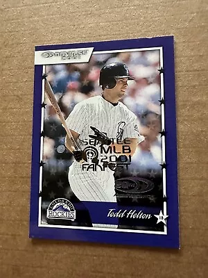 2001 Donruss RARE Seattle Fanfest MLB. Stamped #12 Todd Helton Colorado Rockies • $3.99