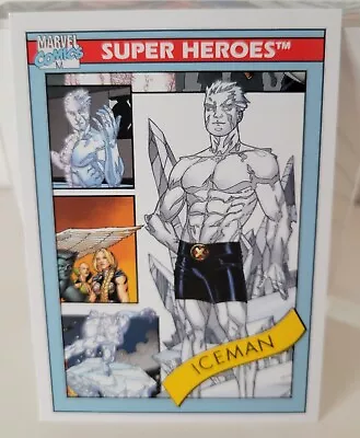 2013 Marvel Fleer Retro 1990 Impel Iceman Insert Card #11 • $15