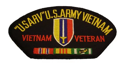 USARV U S ARMY VIETNAM VIETNAM VETERAN W/ CREST And RIBBONS PATCH -Veteran Owned • $10.78