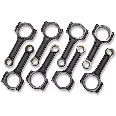 For Chevy 350 I-Beam 5140 5.7  Steel Connecting Rod Set 8 Pieces Bronze Bushed • $237.99