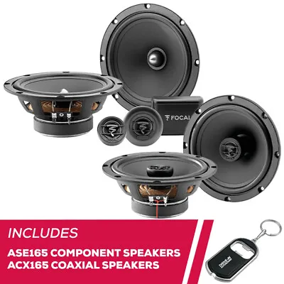 Focal ASE165 6.5  2-Way Component Speakers & ACX165 6.5  2-Way Coaxial Speakers • $339.98