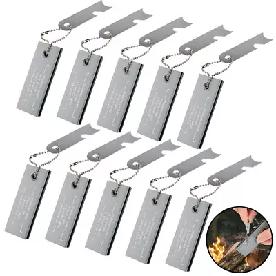 10PCS Magnesium Block Flint Fire Starter Emergency Fire Starter Survival Camping • $11.99