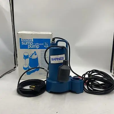 Barnes 115369 SP75AX Submersible Cast Iron Sump Pump 3/4 HP 4800 GPH • $206.50