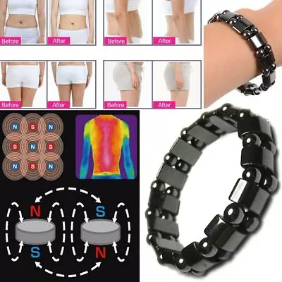 Anklet Hematite Magnetic Detox Bracelet Magnetic Therapy Anklet Bracelet • $8.02