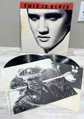 Elvis This Is Elvis Gatefold 2 Record Set Ex. Cond. Rare Used • $11.99