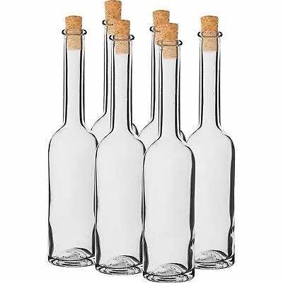 Glass Bottles 100ml -  6 Bottles + 6 Corks Home Brewing Free Fast Delivery UK • £11.85