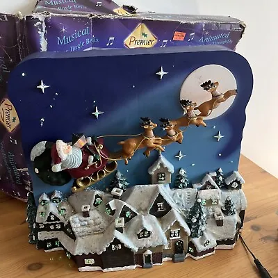 £40 • Buy Santa’s Starry Night Illuminated Animated Musical Fibre Optic Christmas Display
