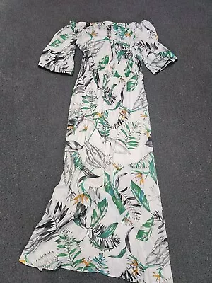 Witchery Tropical Print Off Shoulder Maxi Dress - Size 8 VGC • $14.90