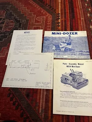 1967 Mini - Dozer Manual And Catalog From The C.F Struck Company • $75