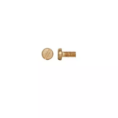 #4-40 X 3/16  PAN HEAD SLOTTED BRASS MACHINE SCREWS -SELECT QTY • $8.75