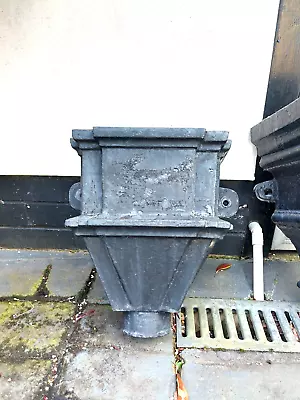 Large Antique Cast Iron Rainwater Hopper Head • £85