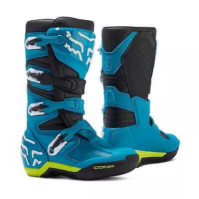 Fox Racing Youth COMP Motocross Boots (Black/Yellow)  (Size 8) 30471-026-8 • $219.95