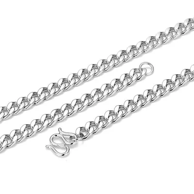 4/5/6mm Womens Mens Solid 925 Sterling Silver Cuban Curb Chain Necklace UNISEX • $109.19