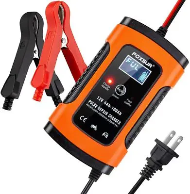 Intelligent 12V Motorcycle Car Battery Charger Automatic Smart Trickle Repair UK • £16.77