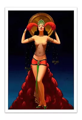 Edward Eggleston LADY OF MYSTERY Vintage 1930s Art Deco Poster Reprint 22x15  • $20.99