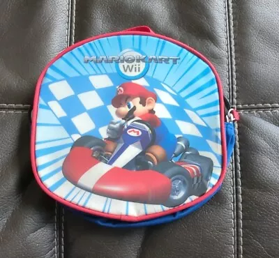 2009 NINTENDO MARIO KART Wii Red & Blue INSULATED LUNCHBOX Cooler Bag • $15.99