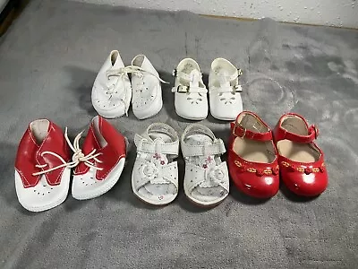 Lot Of 5 Pairs Of Vintage Baby Kid's Shoes Soho Girls Wee Kids Size 1 & 2 • $19.99