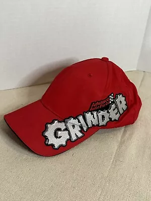 Monster Jam Grinder Hat Cap Strap Back Mens Adjustable Logo Red • $6.80