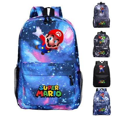 £17.99 • Buy Kids Super Mario Print School Bag Backpack Rucksack Travel Bag Handbags Gift UK