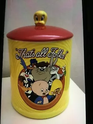 Warner Brothers Looney Large Ceramic Cookie Jar • $120