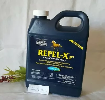$46.99 • Buy **NEW** Farnam Repel-X Pe Emulsifiable Fly Spray For Horses 32 Oz 100512028
