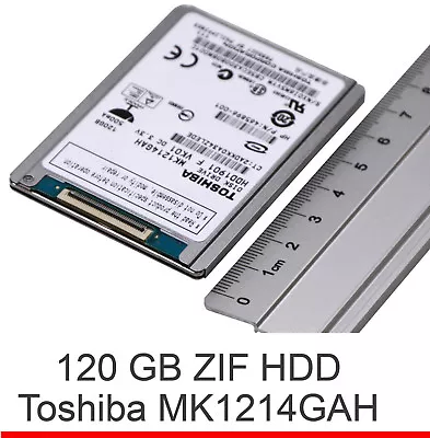 120GB 18   45 CM Zif Pata Toshiba MK1214GAH Hard Drive HDD F. Dell D420 D430 • £62.15