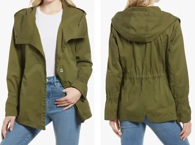 French Connection Jacket Drape Front Olive Womens Sz S NEW NWT N71 • $137.03