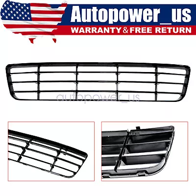 Bumper Grille Fit 2012-2013 Volkswagen Golf R Black Plastic Front Center Lower • $109.09