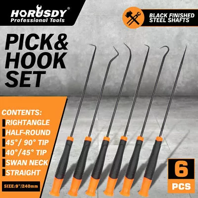 $16.99 • Buy 6Pc Extra Long Pick And Hook Set O Ring Seal Puller Remover Fuse Wire Scribe