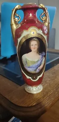 Royal Vienna Porcelain Vase 9 Inches Tall. Made In Australia. • $22