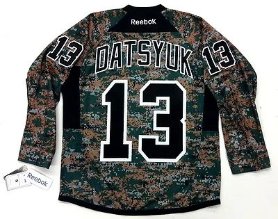 Pavel Datsyuk Detroit Red Wings Reebok Military Camouflage Camo Jersey • $224.99