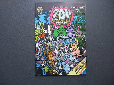 ZAP COMIX #5 Apex Novelties  R. Crumb 2nd Printing 1970 Mid-Grade • $15