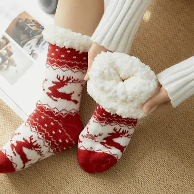 £8.59 • Buy Women Ladies Soft Fluffy Fur Bed Socks Winter Warm Slipper Fleece Lined Sock NEW