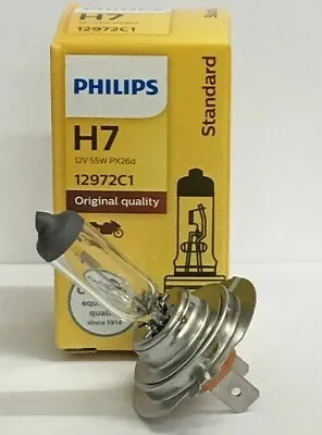 £4.45 • Buy PHILIPS H7 499 477 12V 55W Halogen Car Headlamp Headlight Bulb FAST N FREE POST