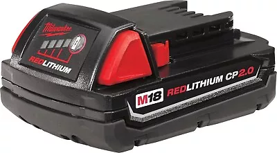 Milwaukee 48-11-1820 M18 Compact Red Lithium 2.0 Cordless Tool Battery • $38.99