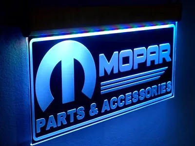 Mopar Neon Sign LED Light Hemi Dodge Chrysler Mancave Room Garage Large 10 X20  • $143.65