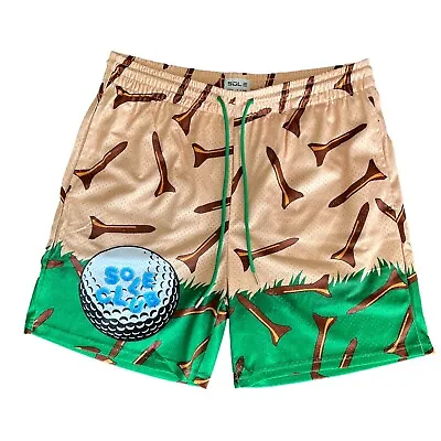 Sole Club Let's Golf Mesh Shorts Bravest Graphic Short Colorful Men 6  • $39.60