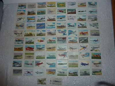 LOT Of 84 WINGS CIGARETTES Airplanes Trading Card Vintage Aircraft Aviation WWII • $45