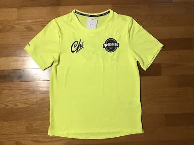 New S Nike Miler Chicago Marathon Finisher 2021 Running Shirt Men Air DN6551-702 • $68.37