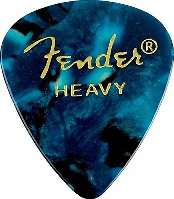 12 Guitar Picks Fender 351 Shape - Heavy - Ocean Turq - 0980351908 For Guitar • $37.04