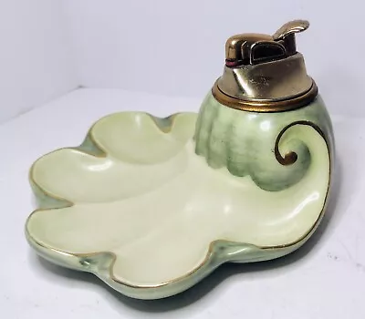 Vtg Postwar EVANS ASHTRAY LIGHTER Combination Mid Century Chalkware • $16.50