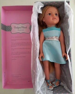£15.99 • Buy Design A Friend Doll Blue Dress With Skirt Shoes And Hairband Chad Valley New