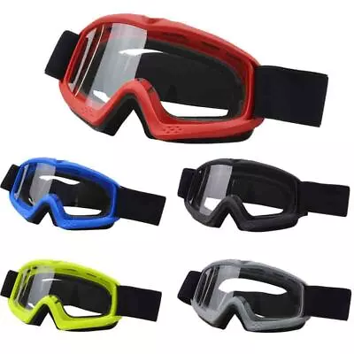 Youth Kids Motocross ATV Goggles Glasses Dirt Bike Riding Off Road Clear Eyewear • $13.99