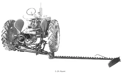 IH C-24 Rear Direct Mounted Sickle Bar Mower Owners Manual Farmall Super C 200 • $20