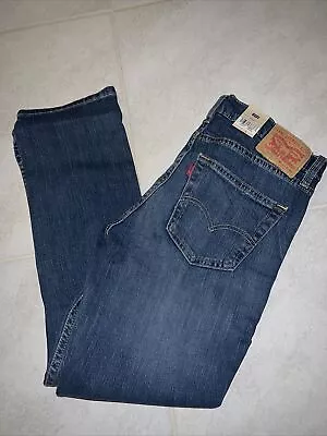 $70 Levi's 511 Men's Blue Stretch Jeans Slim Fit Denim Pants Size 33W 30L New • $39.99