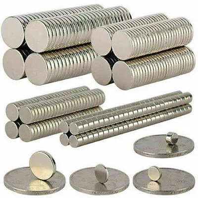 1-500PCS N35/N50/N52 Super Strong Magnet Round Rare Earth Neodymium Mangets Lot • $3.33