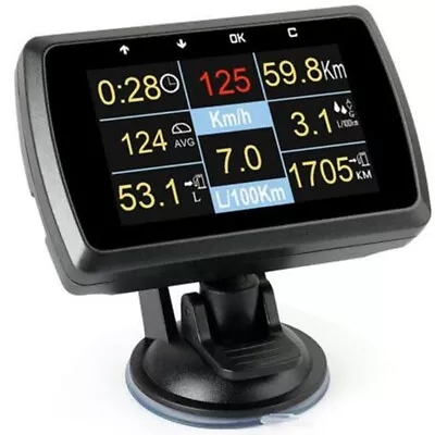  OBD2+OBD HUD Gauge Car Digital Display Speed Meter RPM Water Temperature Alarm • $64.70